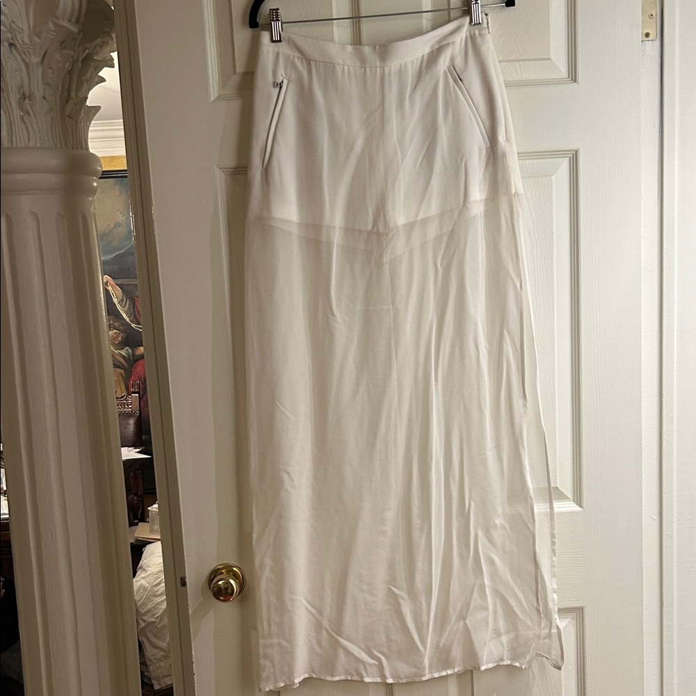 Elegant White Maxi Skirt